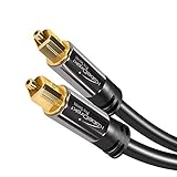 KabelDirekt - Câble Optique 1m TOSLINK Audio (Stéréo Dolby Digital Normal, DTS, Connecteur TOSLINK...