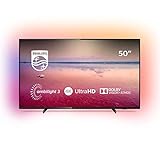 Philips 50PUS6704/12 - Smart TV LED 4K UHD, 50 pouces, Ambilight 3 faces, HDR 10+, Dolby...